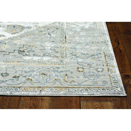 Palacedesigns 63 x 91 in. Grey Polyester Rug PA3683029